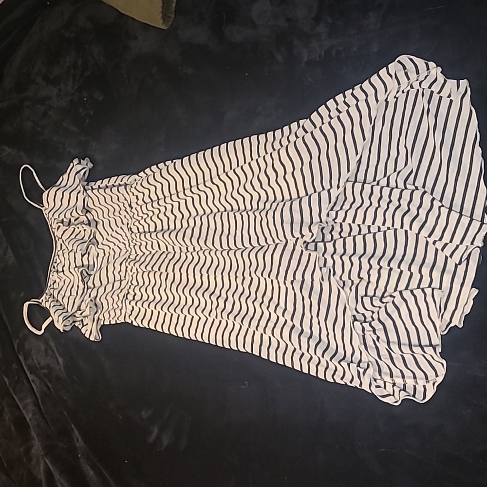 Black and White Stripped Dress